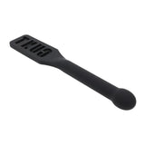 Edge Cunt Silicone Paddle Black With Insertable Handle