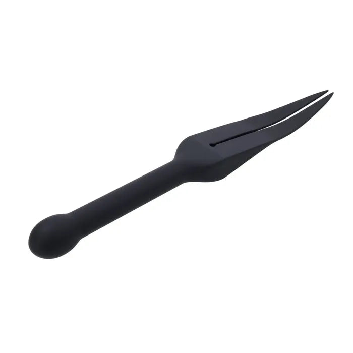 Edge Silicone Tawse Black Insertable Handle Bondage Whip