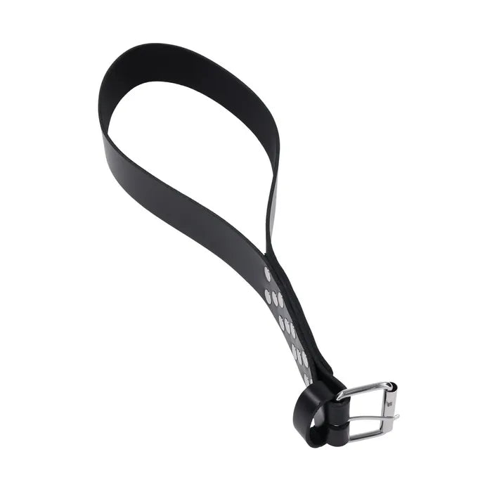 Edge Leather Belt Spanker Black Spanking Whip