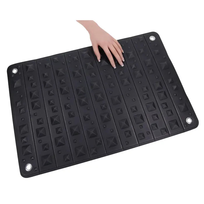 Edge Spiked Punishment Mat Black Sensory Play Mat For BDSM
