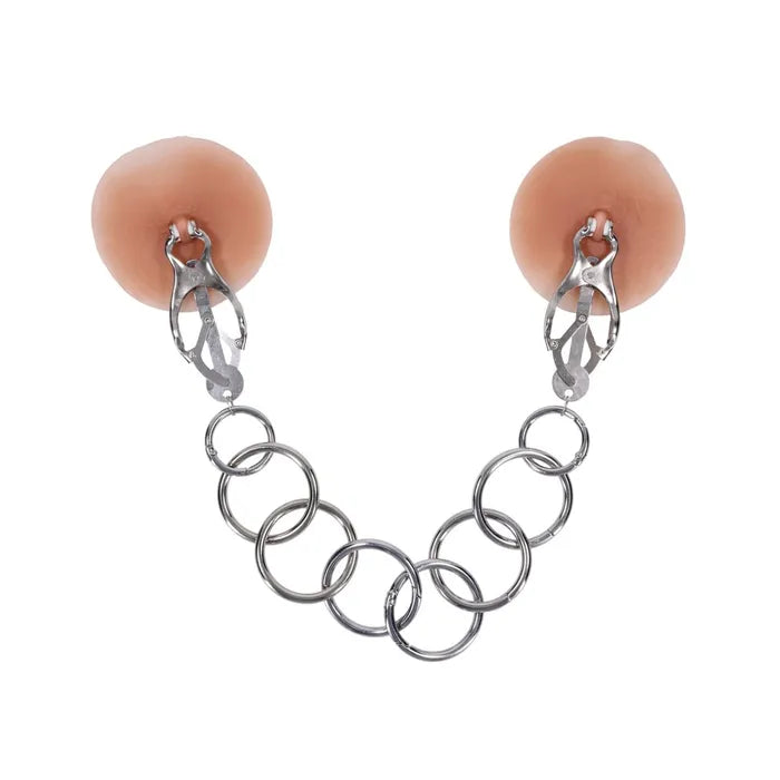 Edge Tuggable Clover Clamps Metal Nipple Restraints