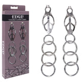 Edge Tuggable Clover Clamps Metal Nipple Restraints