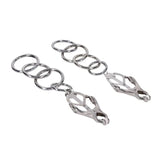 Edge Tuggable Clover Clamps Metal Nipple Restraints