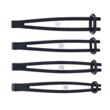 Edge Silicone Pinching Rods Black Nipple Restraints for Sensual Play