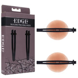 Edge Silicone Pinching Rods Black Nipple Restraints for Sensual Play