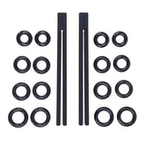 Edge Silicone Pinching Rods Black Nipple Restraints for Sensual Play