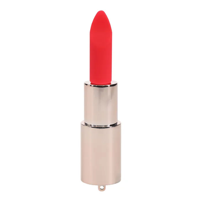 Loveline Diamond Red Lipstick Vibrator USB Rechargeable 8.3cm