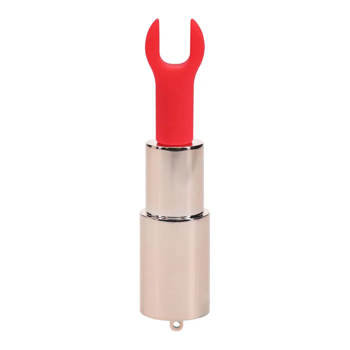 Loveline Diamond Red Lipstick Vibrator USB Rechargeable 8.3cm