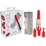 Loveline Diamond Red Lipstick Vibrator USB Rechargeable 8.3cm