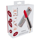 Loveline Sparkle Red USB Rechargeable Lipstick Vibrator 8.3cm