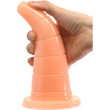 FAAK Hat Anal Plug - Flesh Colored PVC Soft Anal Toy - 18.5 x 5.5cm - Adult Toys