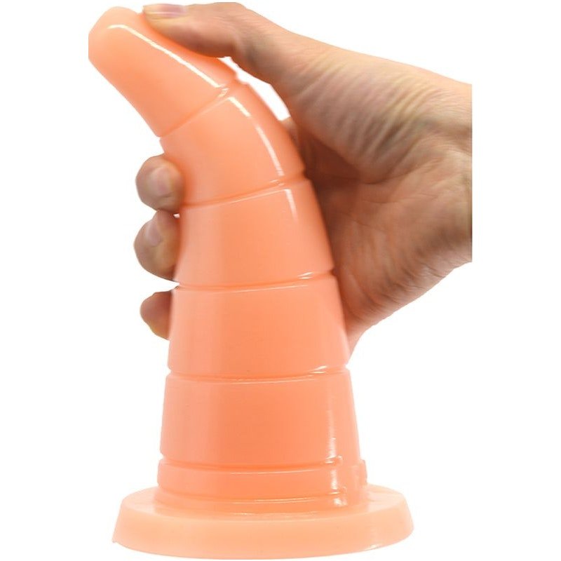 FAAK Hat Anal Plug - Flesh Colored PVC Soft Anal Toy - 18.5 x 5.5cm - Adult Toys