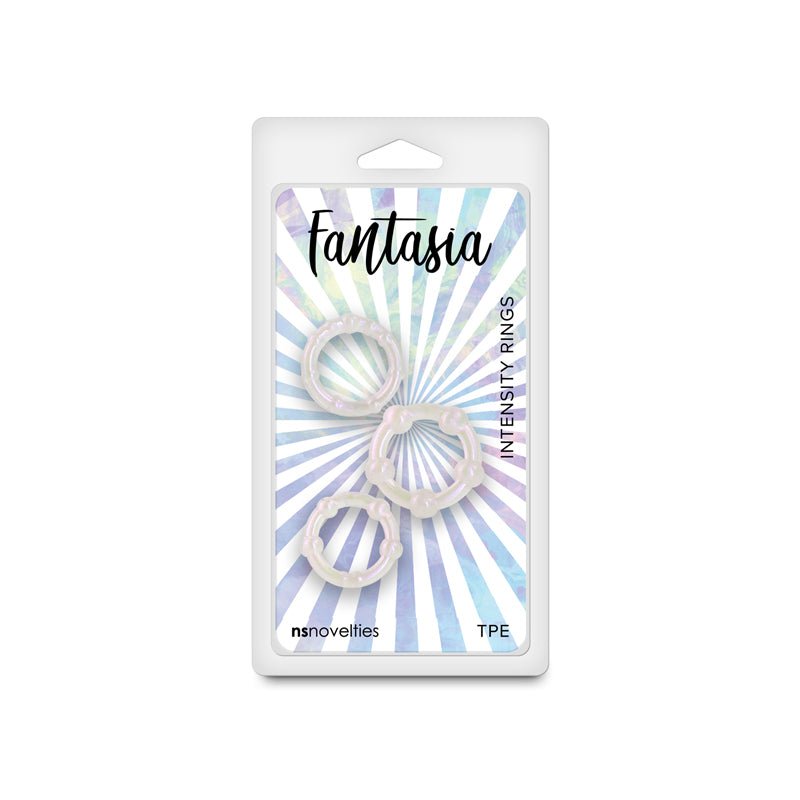 Fantasia - Intensity Rings - Pearl Pearlescent Beaded - Set of 3 Sizes - COCK RINGS