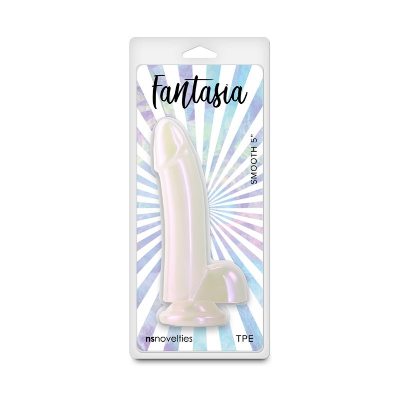 Fantasia - Smooth 5'' - Pearl - Pearlescent White 14.8 cm Dildo - DONGS