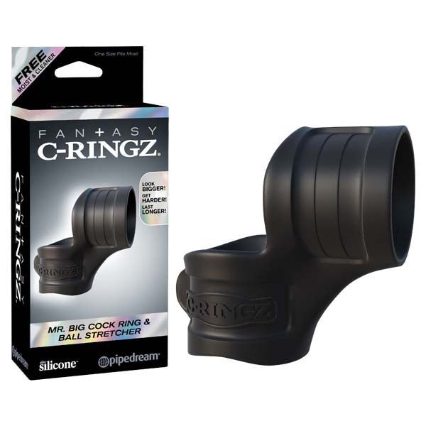 Fantasy C - ringz Mr Big Cock Ring And Ball Stretcher - COCK RINGS