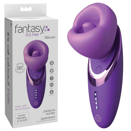 Fantasy For Her Pleasure Sucker - Sucking, Licking & Vibrating Stimulator - Naughty by Nature Adult Store