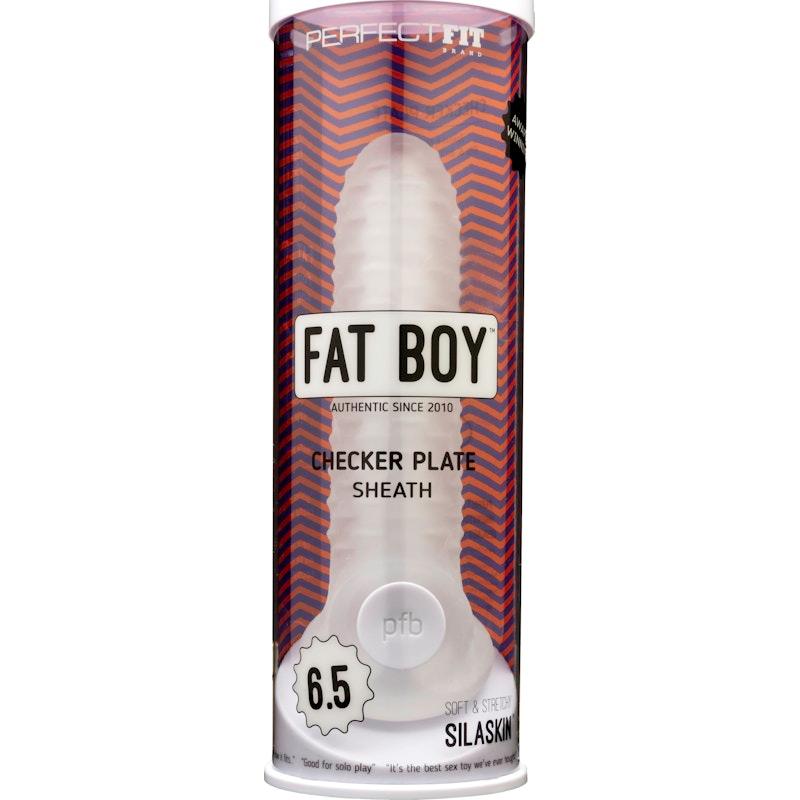 Fat Boy Checker Plate Sheath 6.5in - Adult Toys