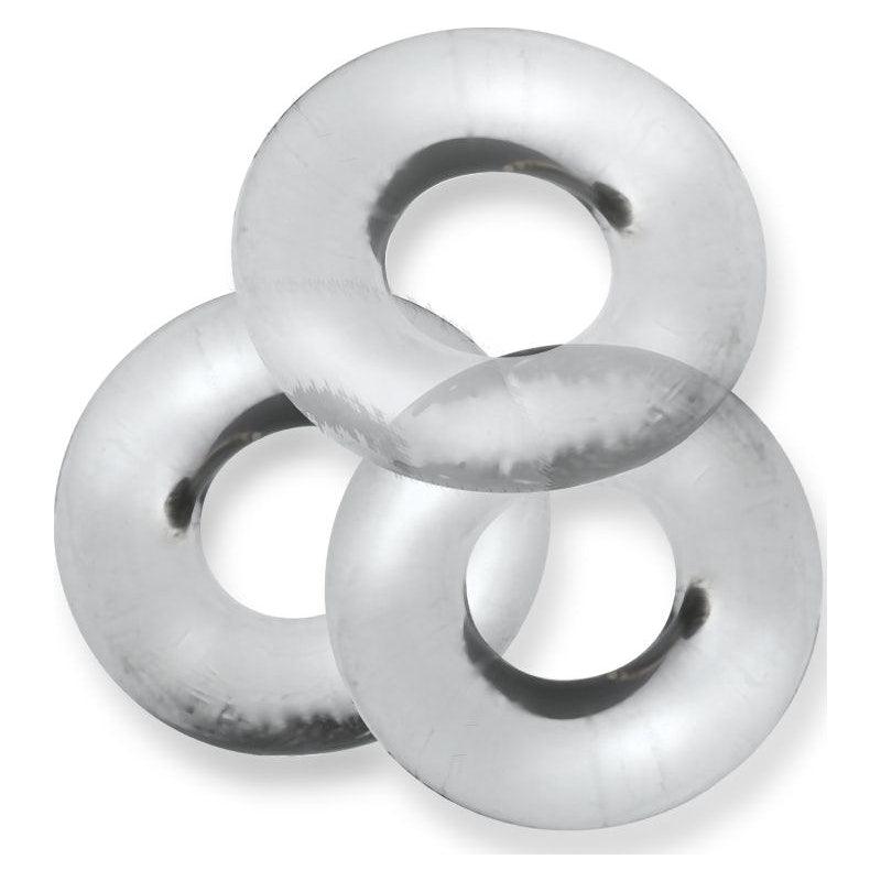 Fat Willy 3 Pc Jumbo Cockrings Clear - Naughty by Nature Adult Store