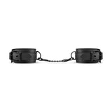 Faux Leather Ankle Cuffs Black - Adult Toys