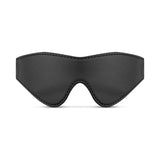 Faux Leather Blindfold Black - Adult Toys