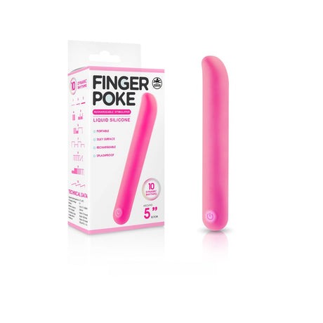 Finger Poke - Pink - Pink 12.7 cm USB Rechargeable Bullet - BULLETS & EGGS