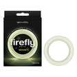 Firefly Halo - Glow In Dark Clear Medium 55 mm Cock Ring - COCK RINGS