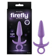 Firefly Prince - Glow - in - Dark Purple Small Butt Plug with Ring Bull - ANAL TOYS