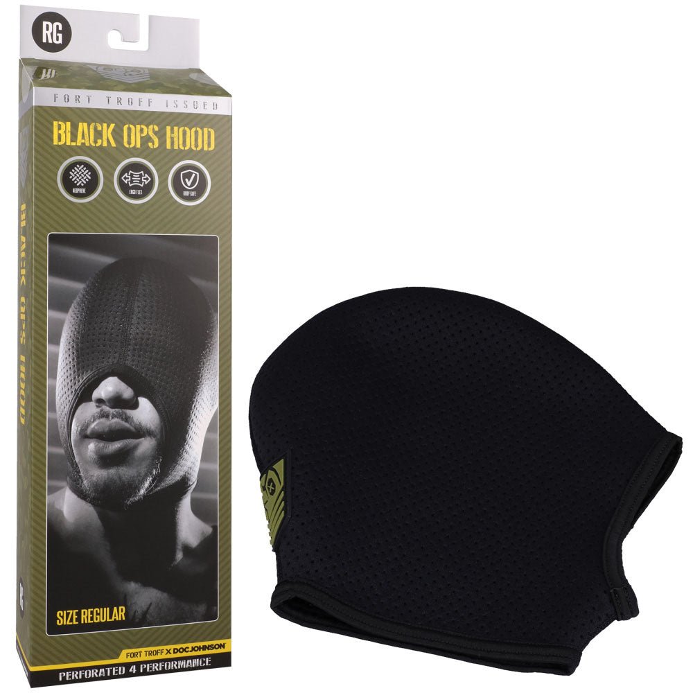 Fort Troff Black Ops Hood Regular - Black Hood - BONDAGE - TOYS