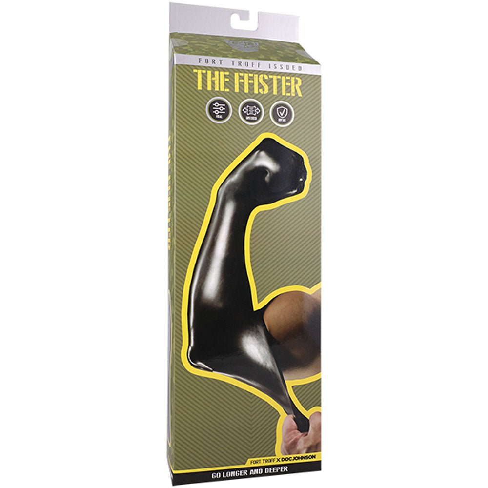 Fort Troff FFister Fisting Sleeve – 35cm Black TPE Anal Toy - ANAL TOYS