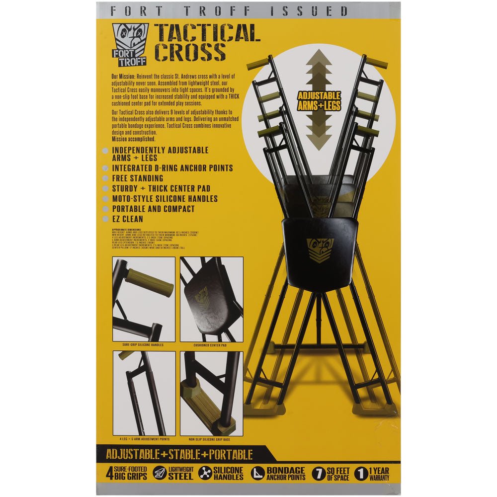 Fort Troff - Tactical Cross - Adjustable Cross Restraint - BONDAGE - TOYS