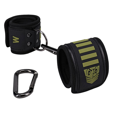 Fort Troff Tactical Wrist Cuffs Black Green Restraints - BONDAGE - TOYS