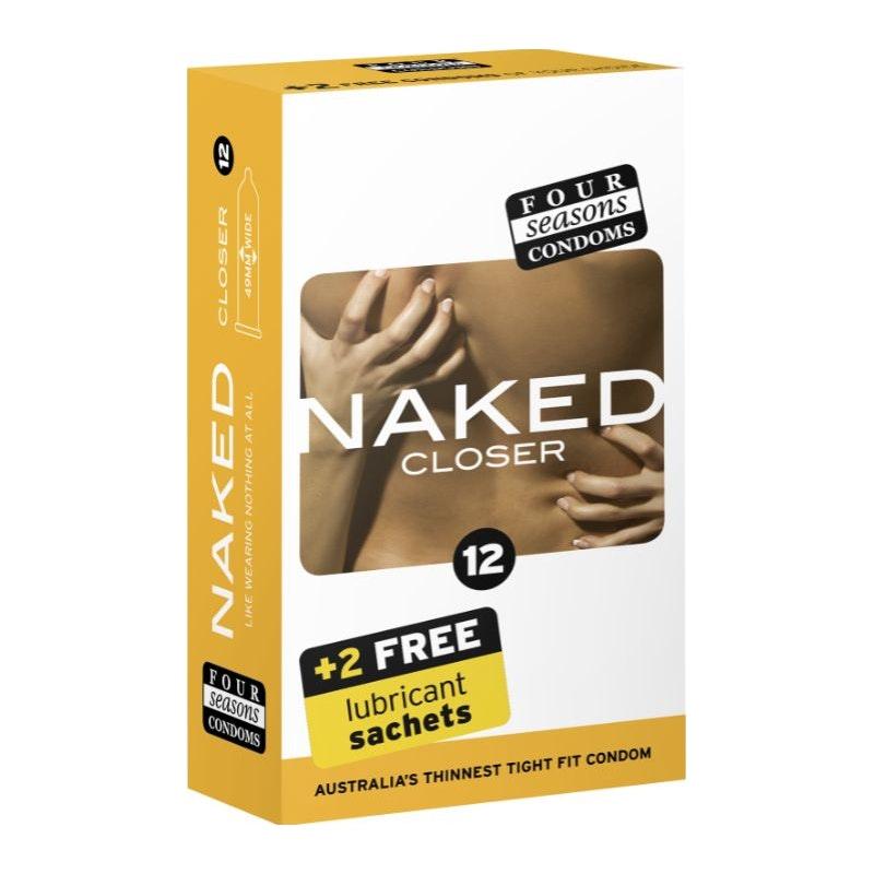 Four Seasons Naked Closer Condom 12 Pc - Adult Toys