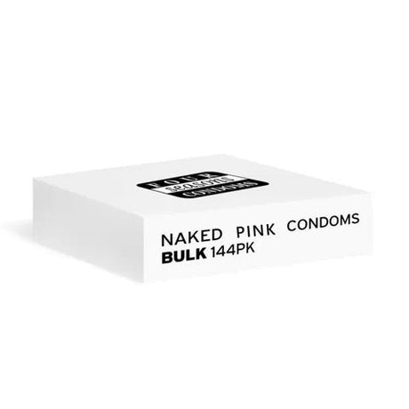 Four Seasons Naked Pink Condoms - Bulk Box of 144 - Naughty by Nature Adult Store