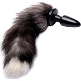 Fox Tail Anal Plug Grey - Naughty by Nature Adult Store