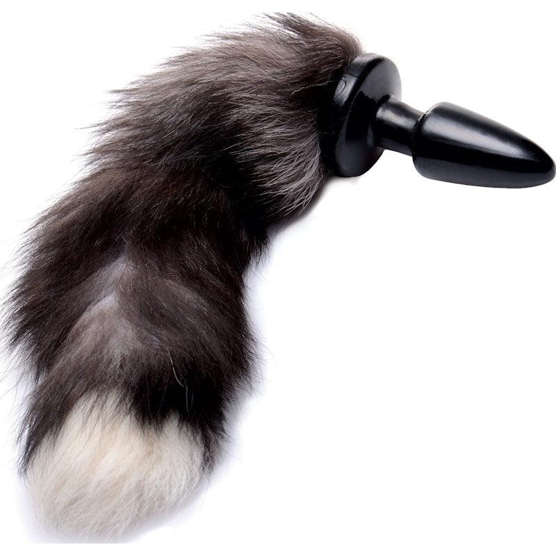 Fox Tail Anal Plug Grey - Naughty by Nature Adult Store