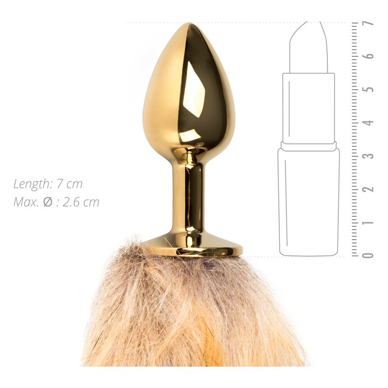 Fox Tail No. 1 - Gold Plug - Adult Toys