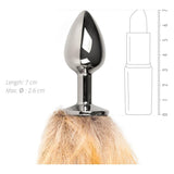 Fox Tail No. 1 Silver Plug - Adult Toys