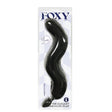 Foxy Fox Tail Silicone Butt Plug - Black - 46 cm Tail - Anal Toys