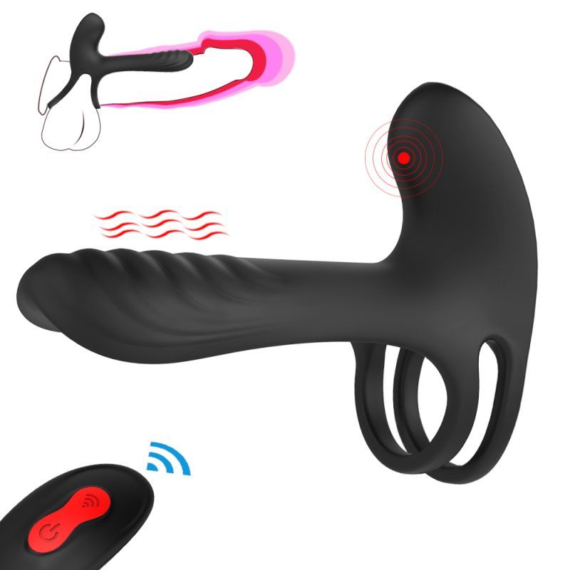 Frank Remote Control Vibrating Penis Shaft and Clit Stim Enhancer - Adult Toys