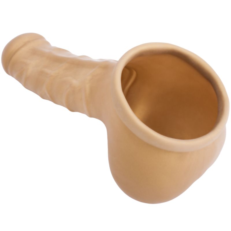 Franz Latex Cock Sleeve Gold - Adult Toys