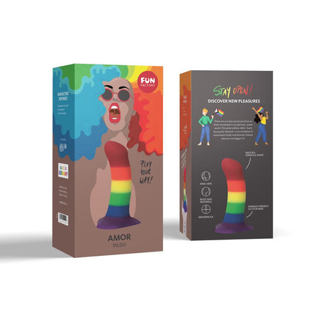 Fun Factory AMOR - Rainbow 14.6 cm Dildo - Naughty by Nature Adult Store
