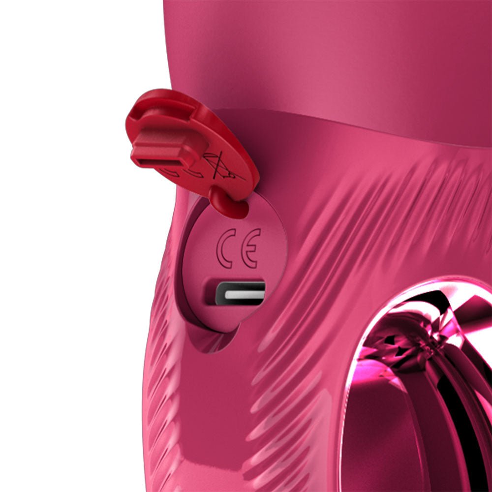 Fun Factory Bi Stronic Arc Thrusting Vibrator – Raspberry G - Spot Toy - VIBRATORS - PREMIUM