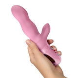 Fun Factory Bi Stronic Crave Rose Thrusting Vibrator | USB - C Rechargeable - VIBRATORS - PREMIUM