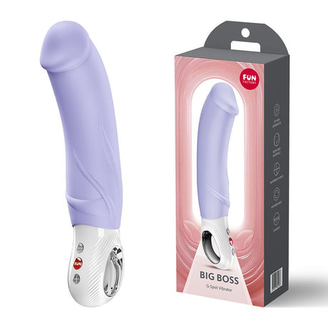 Fun Factory Big Boss G - Spot Vibrator – Purple Silicone USB - C XL 22.9cm - VIBRATORS - PREMIUM