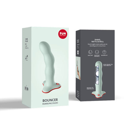Fun Factory BOUNCER sage green 18.5 cm Dildo - Naughty by Nature Adult Store