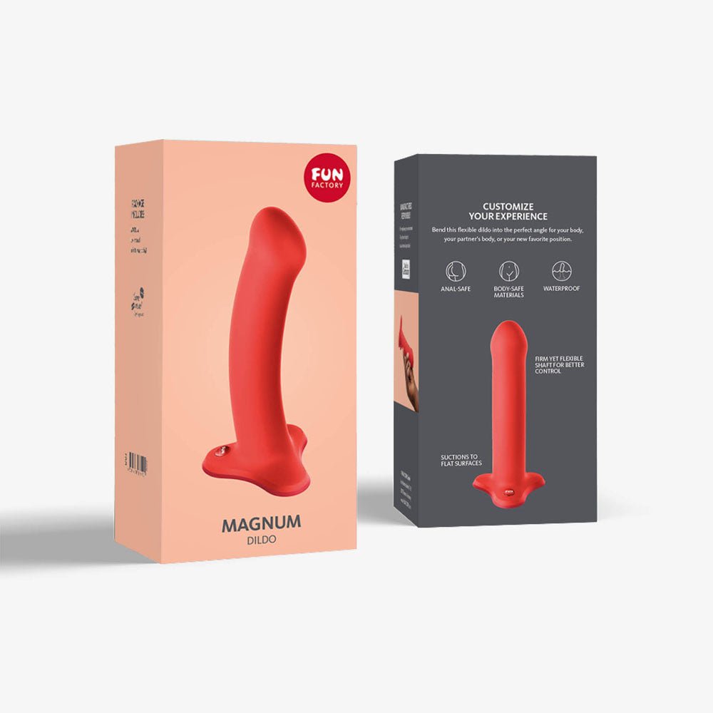 Fun Factory MAGNUM flashy coral - Coral Orange 18.3 cm Dildo - DONGS - PREMIUM