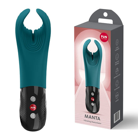 Fun Factory Manta Unisex Vibrator – Bottle Green USB - C Rechargeable - VIBRATORS - PREMIUM