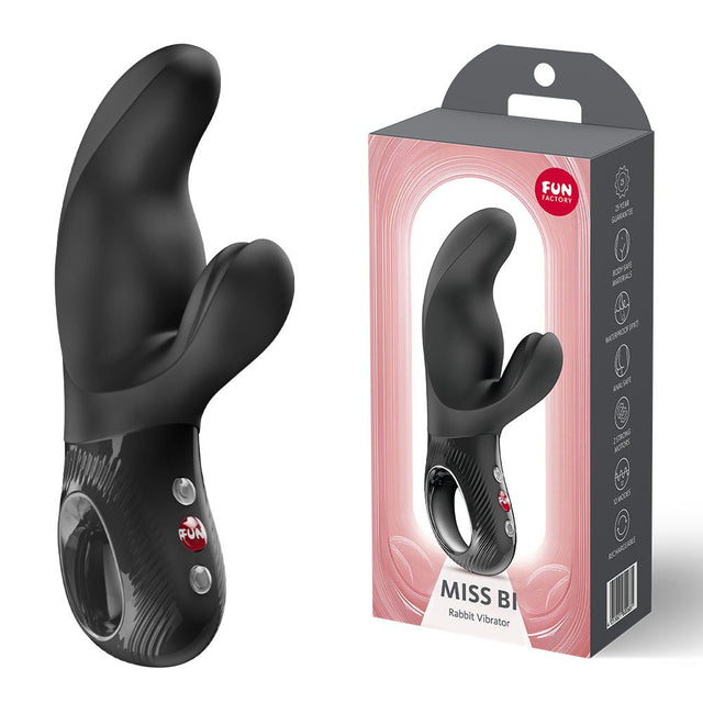 Fun Factory Miss Bi G - Spot & Clitoral Vibrator – Black USB - C Rechargeable - VIBRATORS - PREMIUM