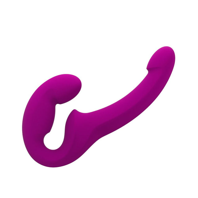 Fun Factory Share Lite Strapless Strap On - Blackberry Silicone Dildo - VIBRATORS - PREMIUM