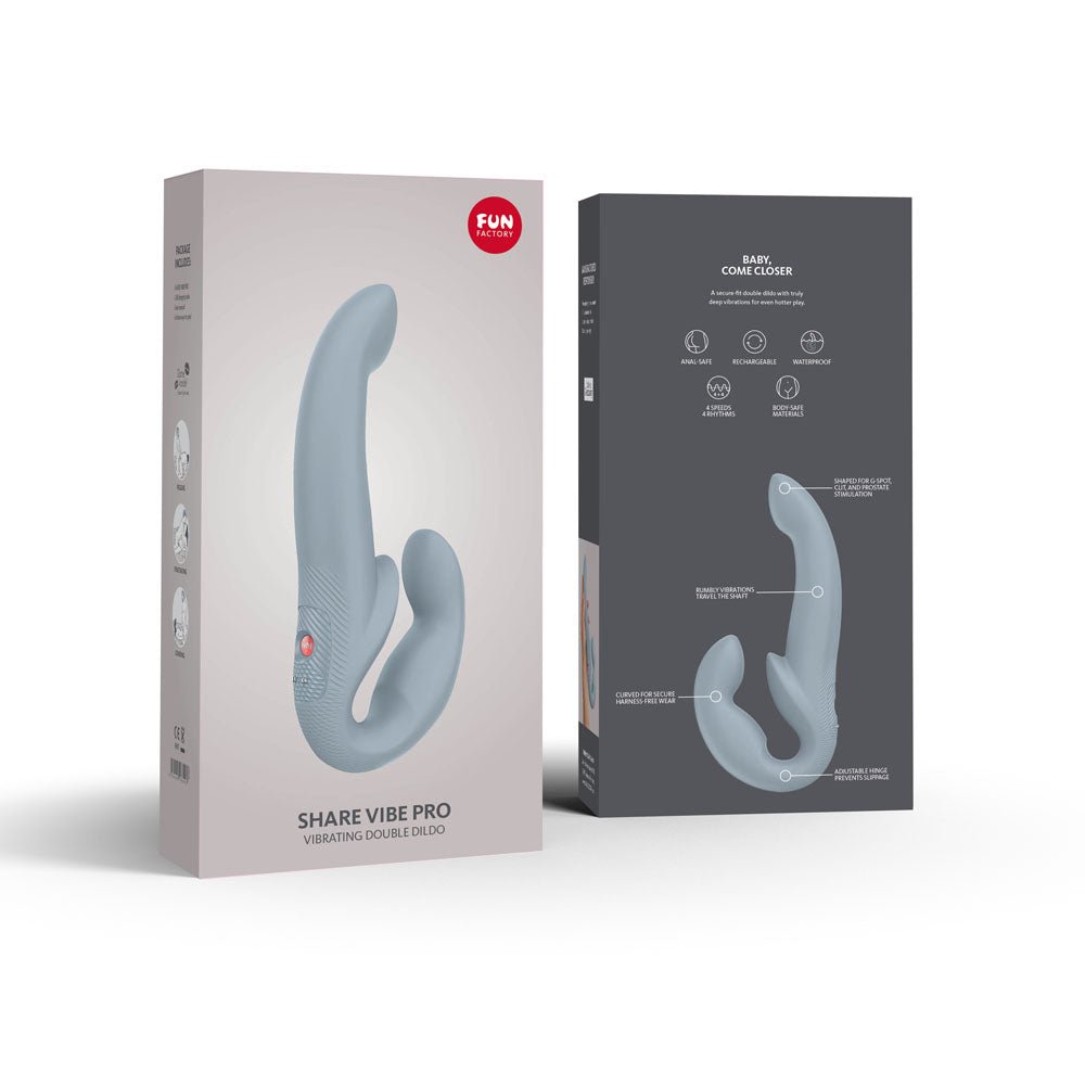 Fun Factory SHARE VIBE PRO cool grey - Strapless Strap - On - VIBRATORS - PREMIUM